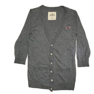 Hollister Sweater Sweatshirt Cardigan Buttonup